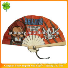 Hot-sale bamboo custom folded fan